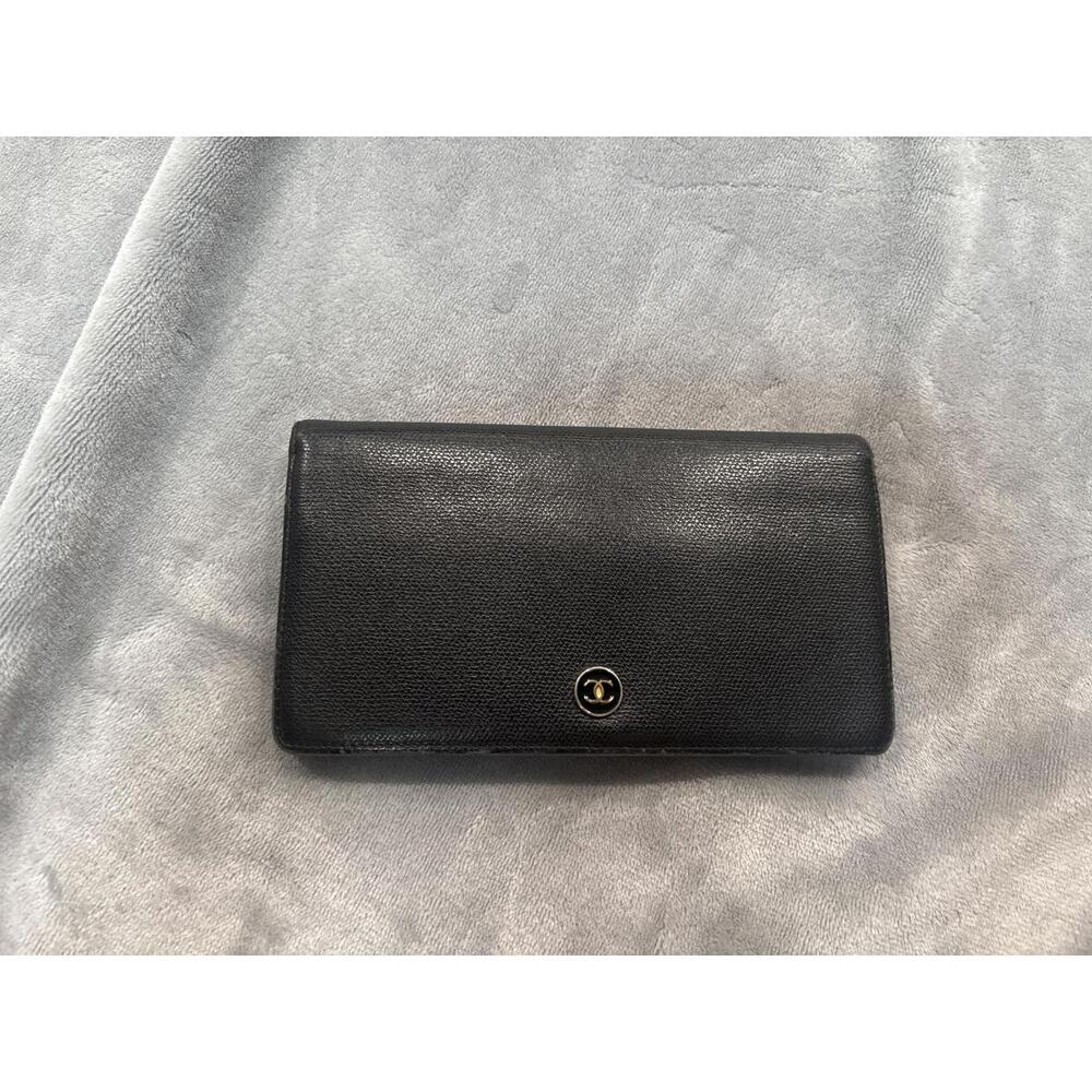 Chanel Black Leather Wallet